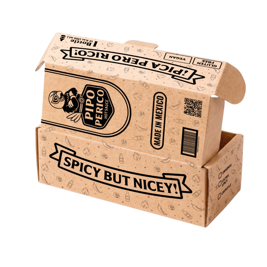 Original Flavor, Pipo Perico Hot Sauce, 12 FL OZ (355mL)