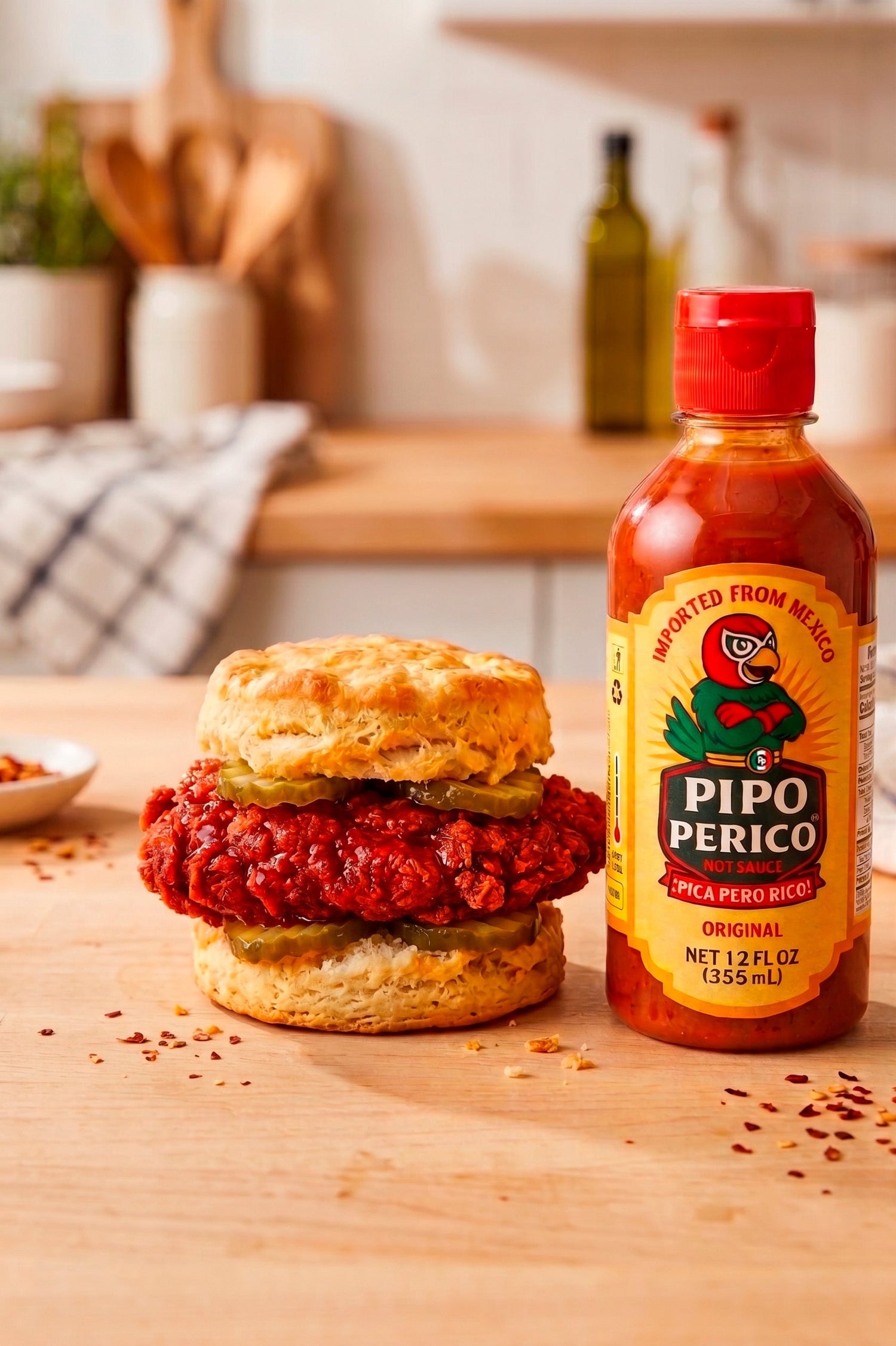 Hot Honey Chicken Biscuit
