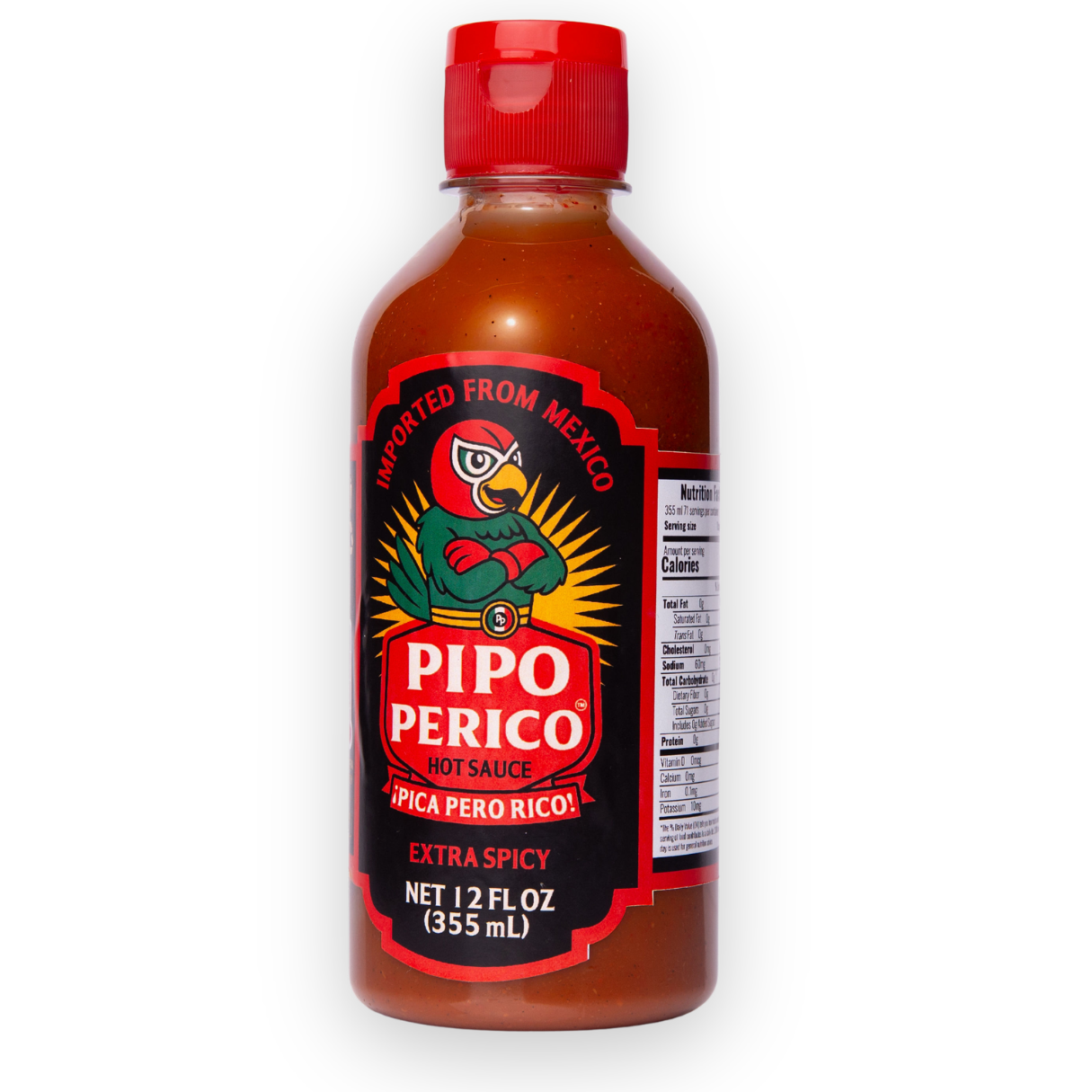 Paquete de Muestras, Salsa Picante Pipo Perico: Original, Extra Picante y Chipotle 12 FL OZ (355 mL) cada una