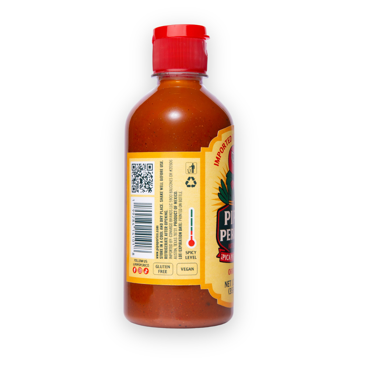 Salsa Picante Pipo Perico Sabor Original, 12 FL OZ (355mL)