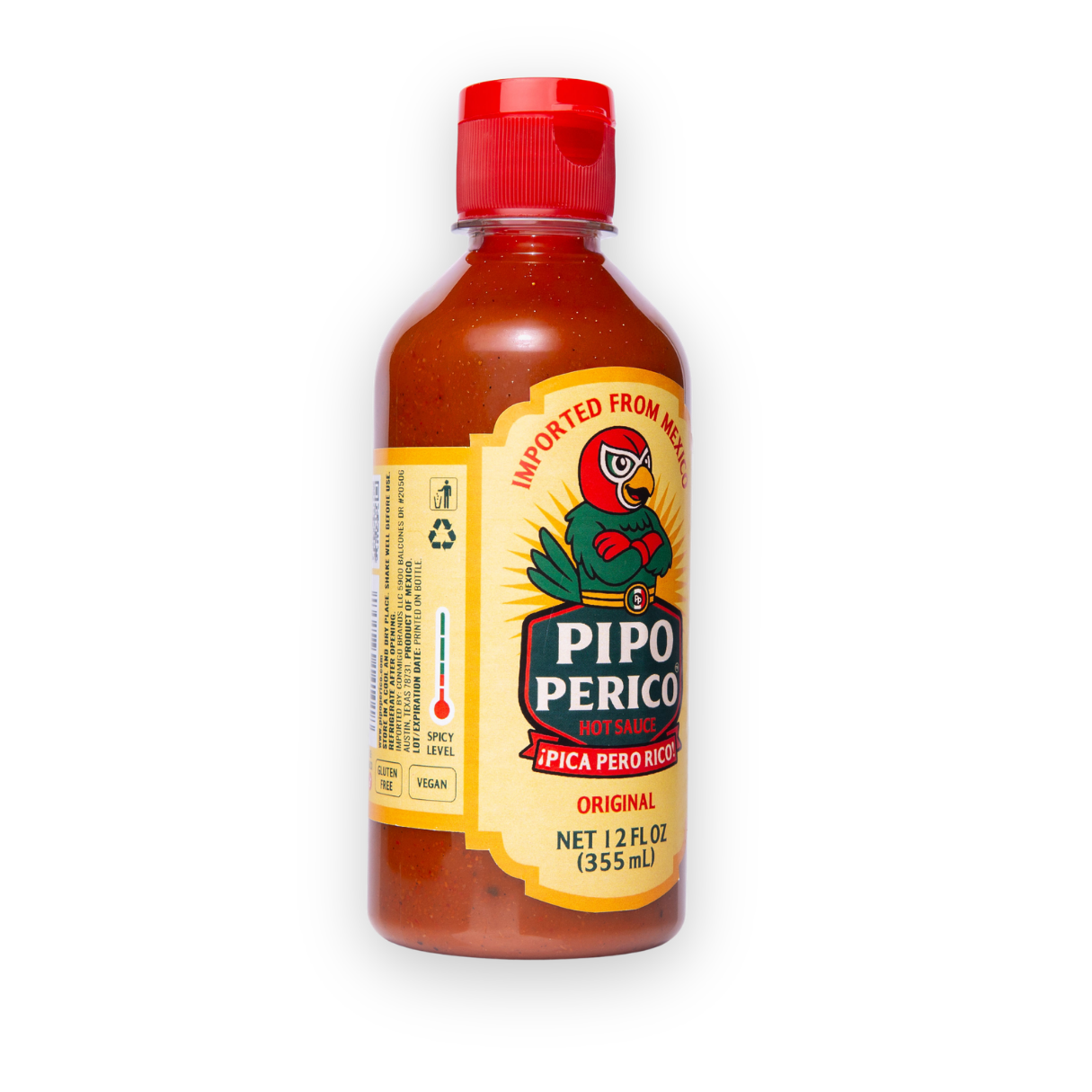 Salsa Picante Pipo Perico Sabor Original, 12 FL OZ (355mL)