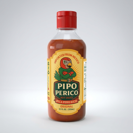 Pipo Perico Hot Sauce Original Flavor 12 fl oz (355ml)