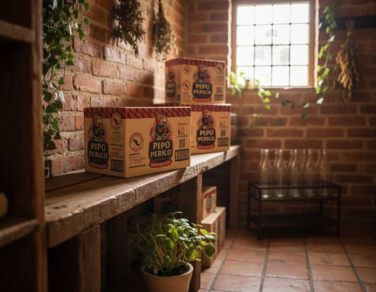 Case of 12 Bottles Pipo Perico Hot Sauces 12 fl oz (355ml)