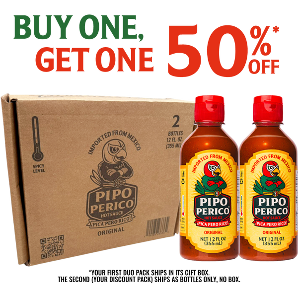 Paquete de 2, Salsa Picante Original Pipo Perico 12 FL OZ (355 mL) cada una