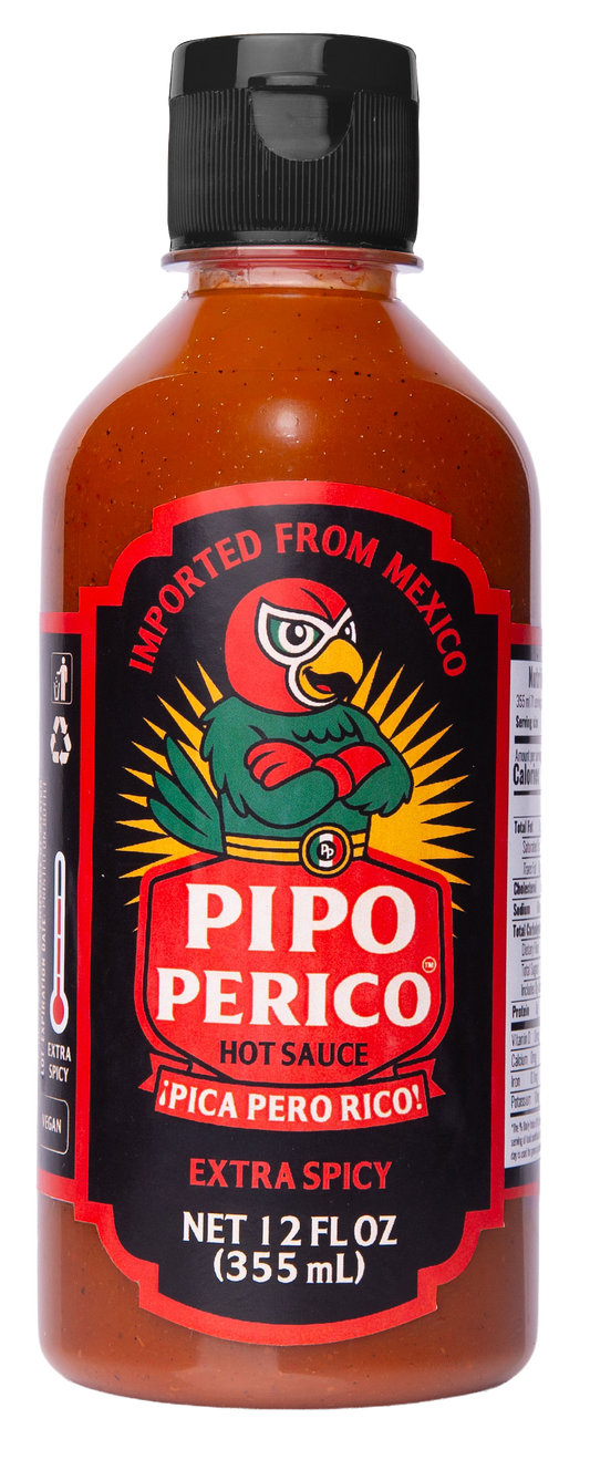 Extra Spicy, Pipo Perico Hot Sauce, 12 FL OZ (355 mL)