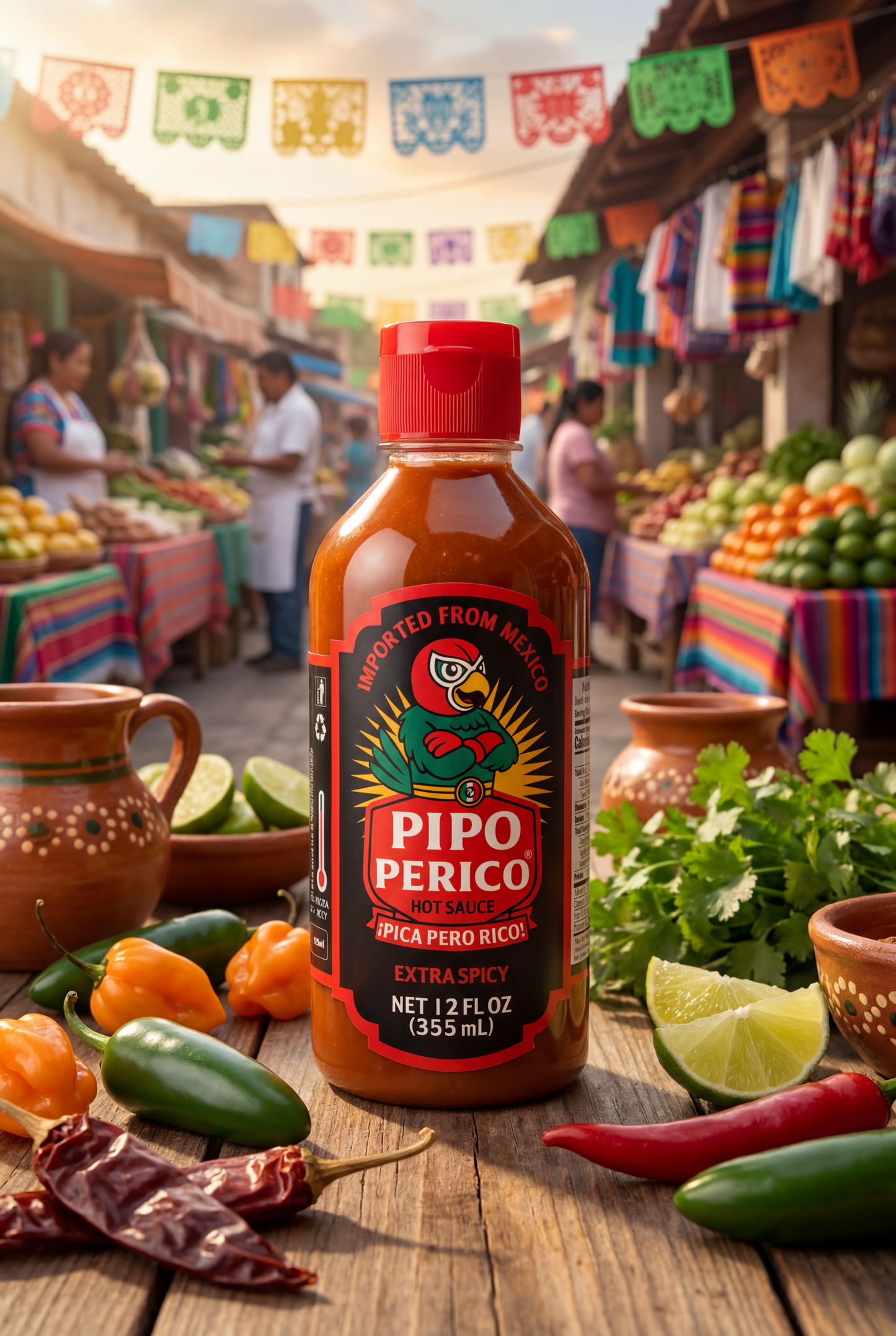 Salsa picante Pipo Perico 12 fl. oz. (355 ml)