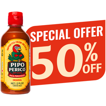Original Flavor, Pipo Perico Hot Sauce, 12 FL OZ (355mL)