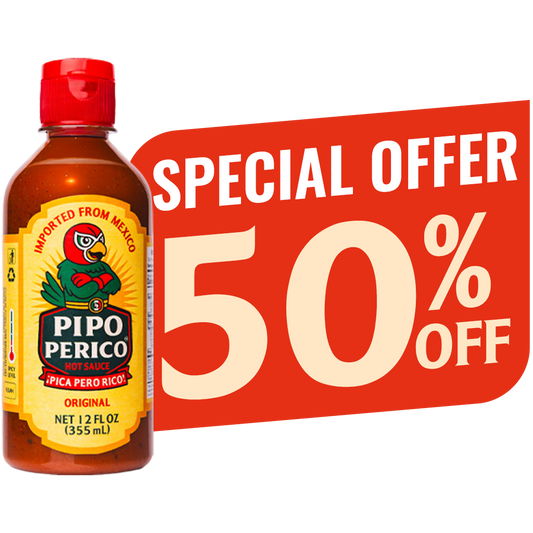 Original Flavor, Pipo Perico Hot Sauce, 12 FL OZ (355mL)