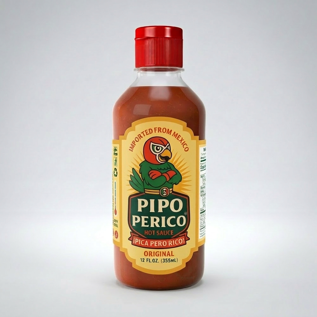 Pipo Perico Hot Sauce Original Flavor 12 fl oz (355ml)